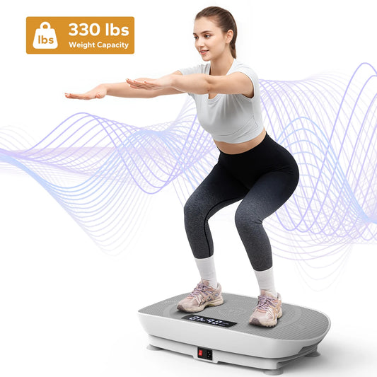 MERACH Vibration Plate Exercise Machine Whole Body Workout Power Vibrate Fitness Platform Vibration Plate Weight Loss & Shaping