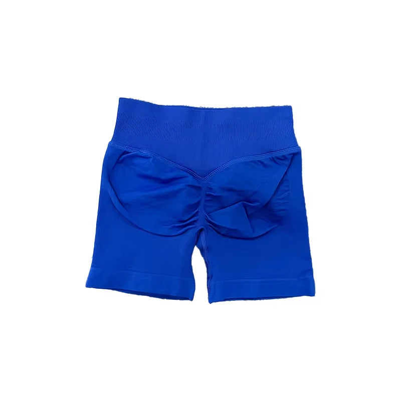 Impact Shorts with Logo Women Seamless Yoga Shorts Scrunch Bum Gym Shorts Workout Biker Short Fitness