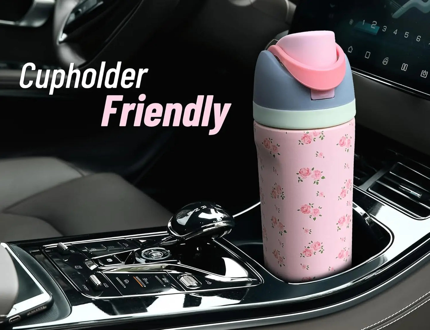 32oz Insulated Stainless Steel Water Bottle with Straw, Leak-Proof Thermos BPA-Free for Sports, Travel, School