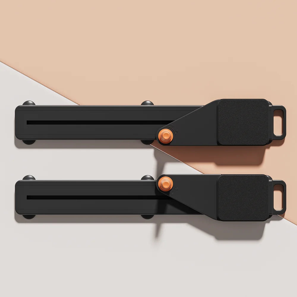 2-in-1 Abs & Ski Board - Portable Core/Leg Trainer, Split Pilates-Reformer for Home Gym, Lightweight Full-Body Fitness