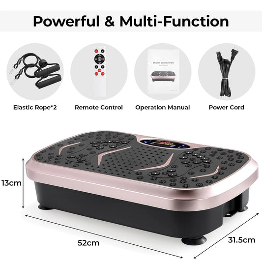 Vibration Plate,Fitness Vibration Board for Home,Full Body Exercise Machine,Fat Burning & Muscle Building,Body Shaper Trainer