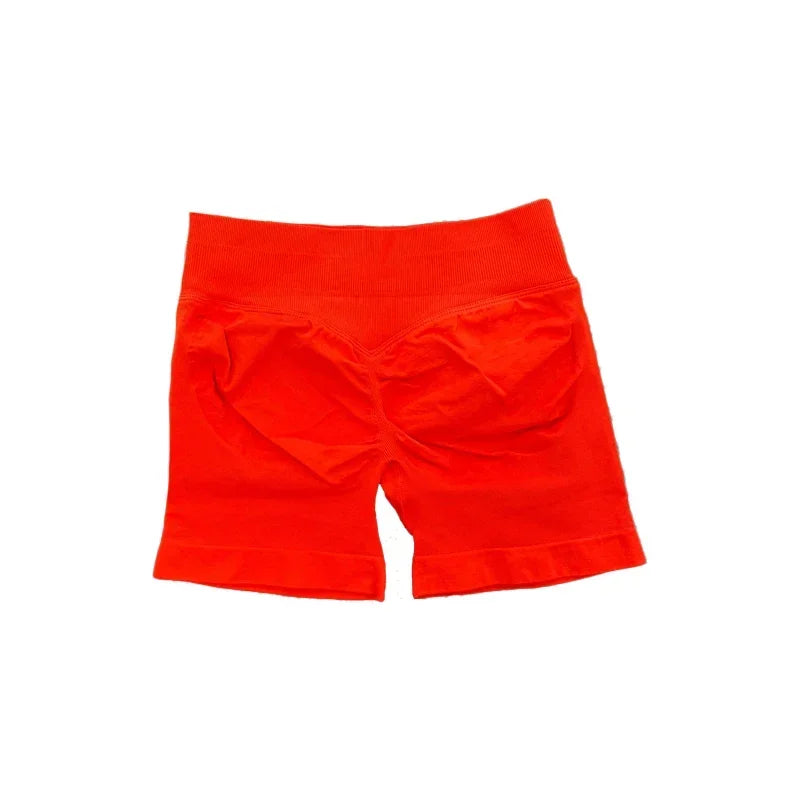 Impact Shorts with Logo Women Seamless Yoga Shorts Scrunch Bum Gym Shorts Workout Biker Short Fitness