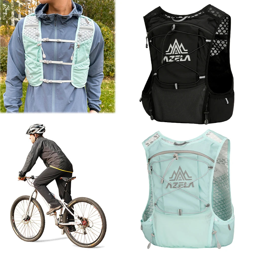 Outdoor Running Hydration Vest Backpack Running Hydration Pack Water Bladder Bag Daypack for Trail Running Marathon Race Hiking