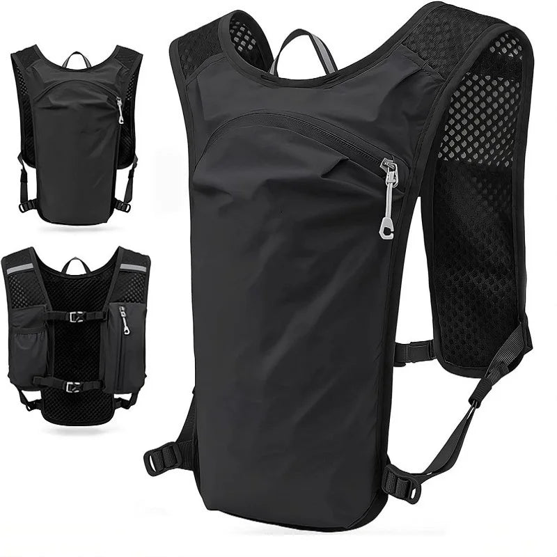 Breathable Hydration Vest Running Backpack Lightweight Riding Vest Pack Backpack Running Camping Bag for Hiking Trail Cycling