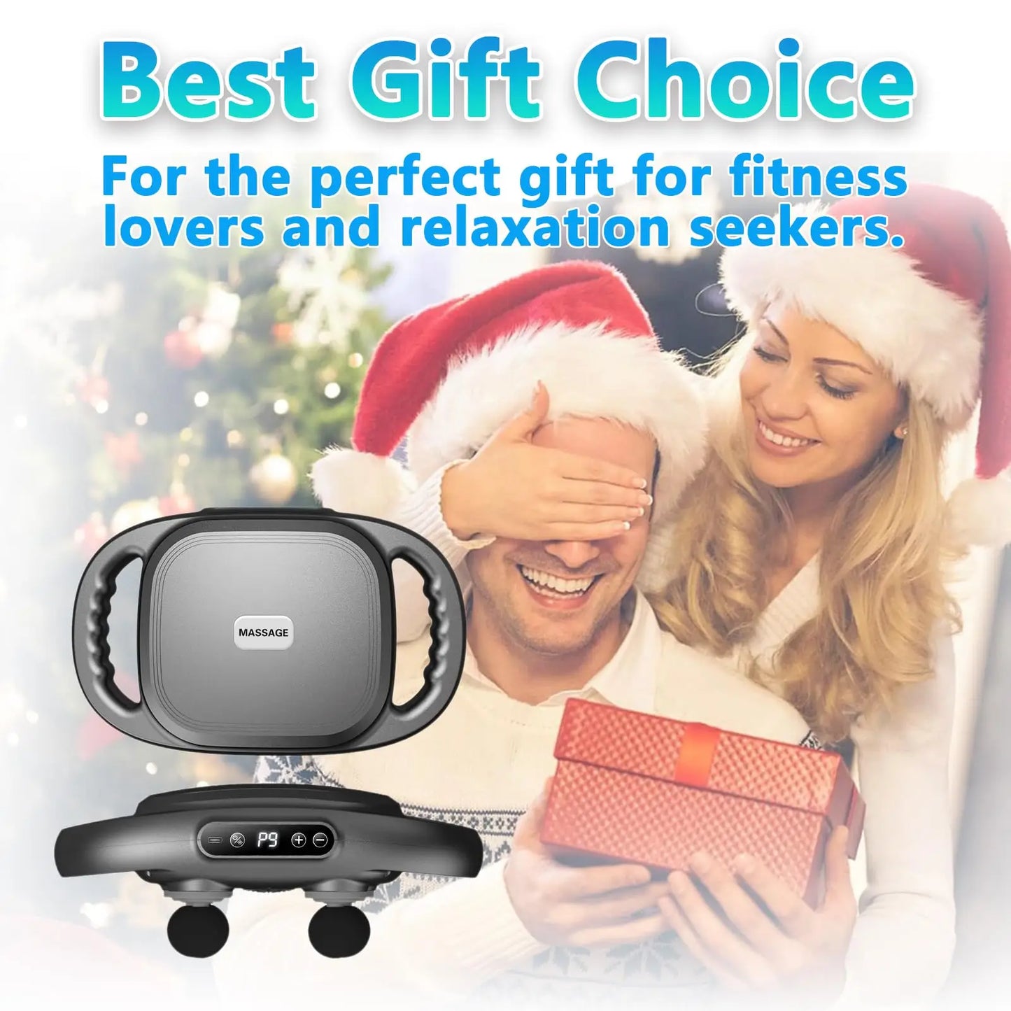 12 head massage gun, deep tissue impact massager, suitable for the back, shoulders, legs, and feet - silent handheld massage dev