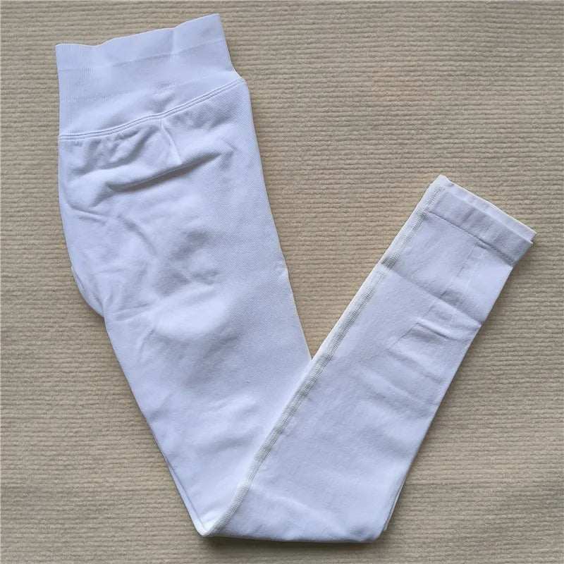 Seamless Sporty Leggings High Elastic Yoga Leggings Fitness Pants Butt Lifting Tights Tummy Control Squat Proof Workout Tights