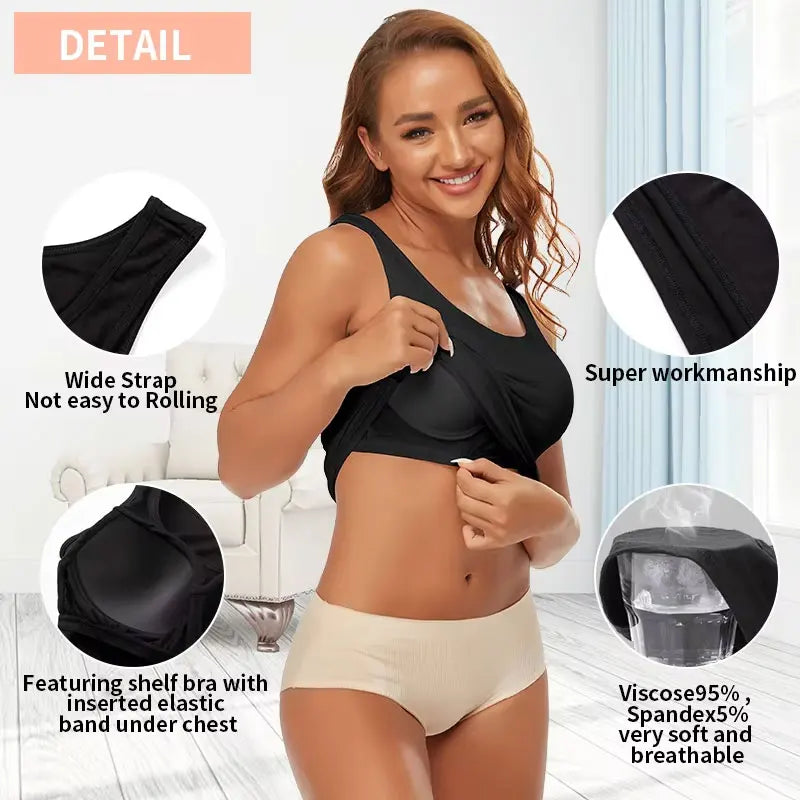 Fitness Workout Running Shirts Compression Camisole Shapewear Tank Top for Women with Built in Bra Women's Padded Sports Bra